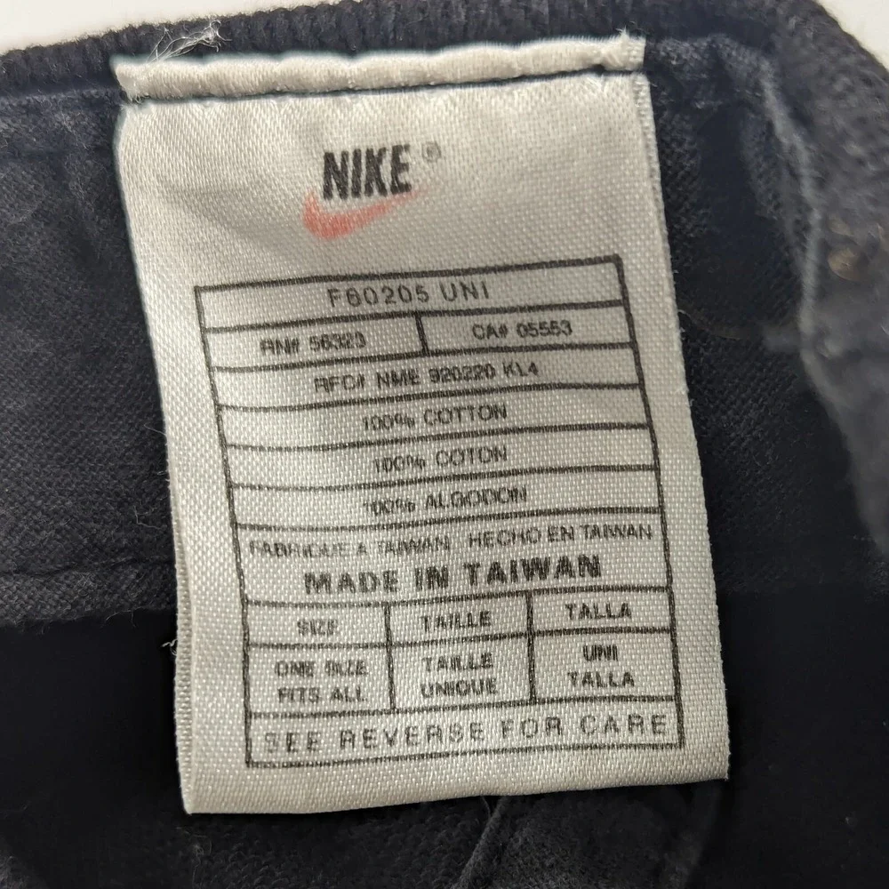 Nike Black Youth‎ Boys Snapback Hat Cap Swoosh Logo Vintage 90s